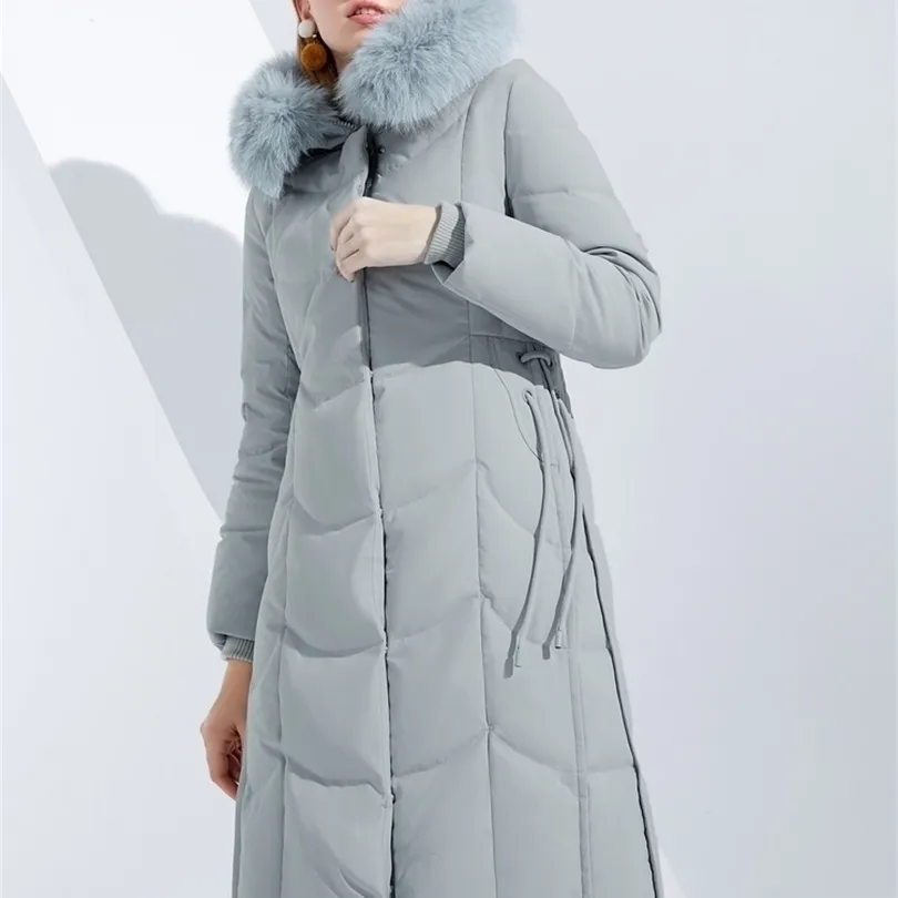 Womens Down Parkas Bosideng Down Coat Women Hooded Real Fur Waterproof Windproof Fashion Coat B80141056 220929