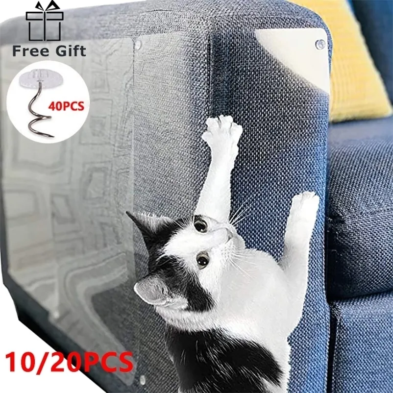 Katzenmöbel Kratzer nach Sofa Board 10/20pcs Couch Protector Clear Pad für 220928