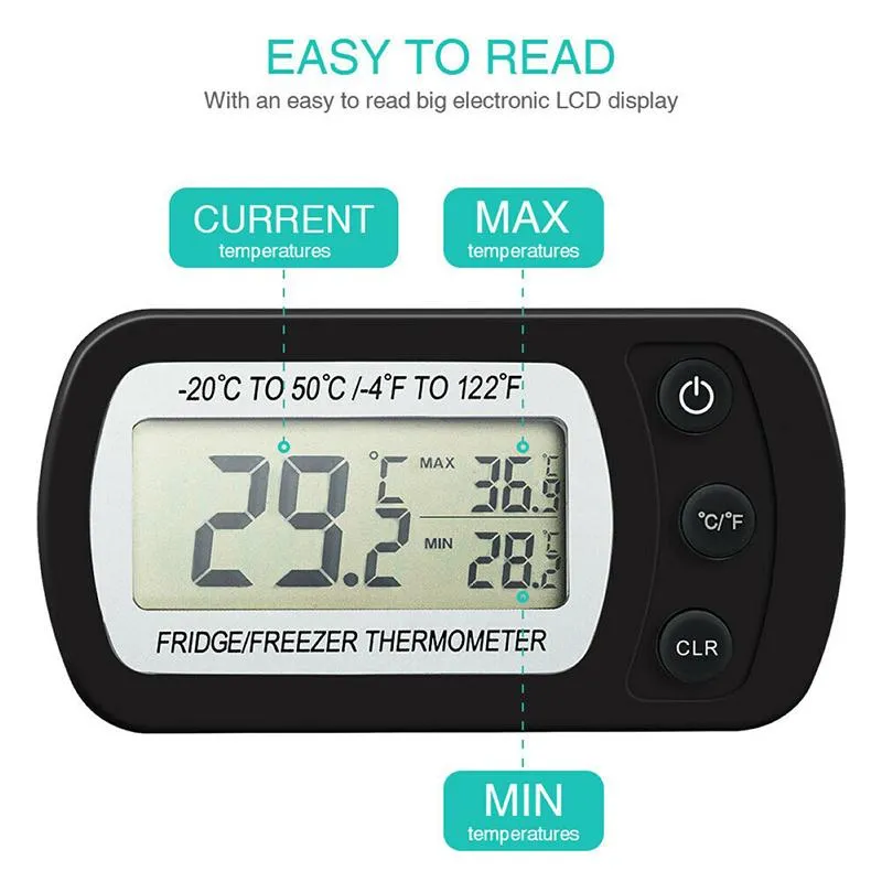Refrigerator Dedicated Digital Micro Temple Digital Thermometer Fridge