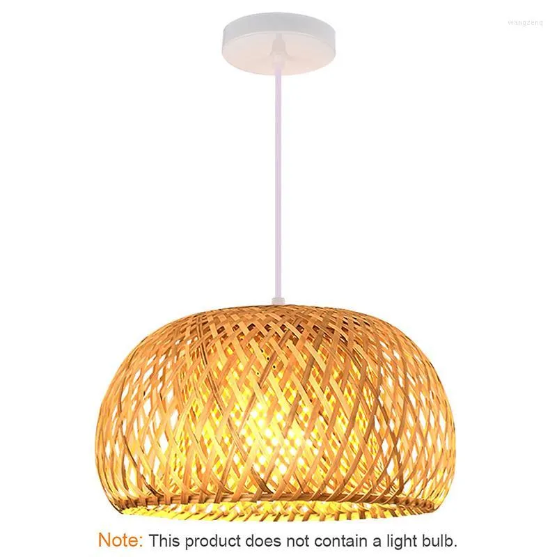 Pendant Lamps Tea Room Lamp Bamboo Weaving Chandelier Droplight Zen El Pot Store Art Hanging