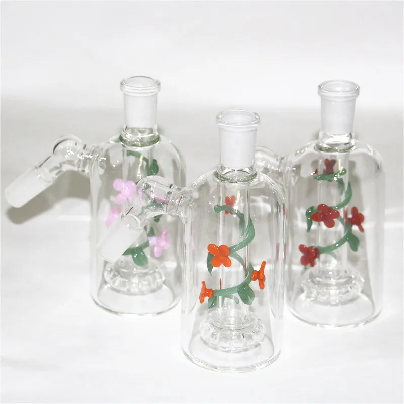 Verre ash catcher narguilés 14mm Mâle Femelle Joint Bubbler Verre ashcatcher percolateur Adaptateur Bol Accessoires Fumeurs pour mini Bong