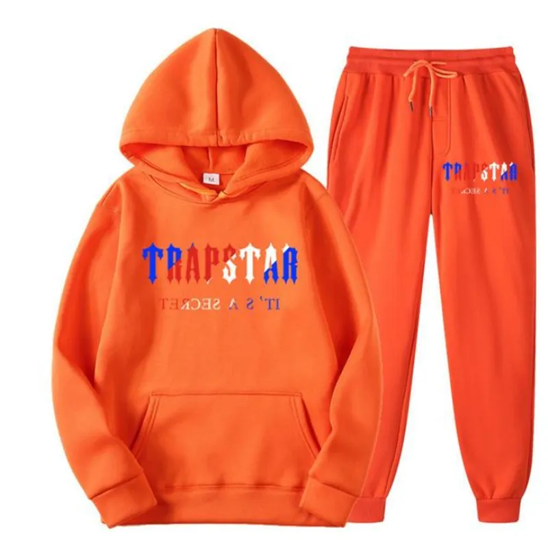 22ss Hoodie Trapstar Full Tracksuit Rainbow Towel Embroidery Decoding ...