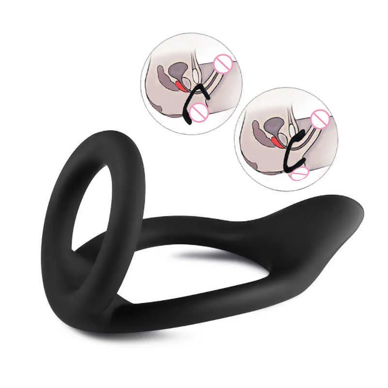 Articles de beauté Silicone Serrure Pénis Anneaux Cock Retard Éjaculation sexy Jouets Pour Hommes Mâle Testicules Cockring Appareil Érotique