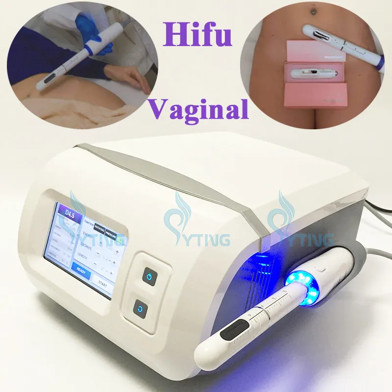 Spa Salon Gebruik Hifu vaginale aanscherping machine hoge intensiteit gefocust echografie hifu vagina lift schoonheidsuitrusting 3,0 mm 4,5 mm cartridges