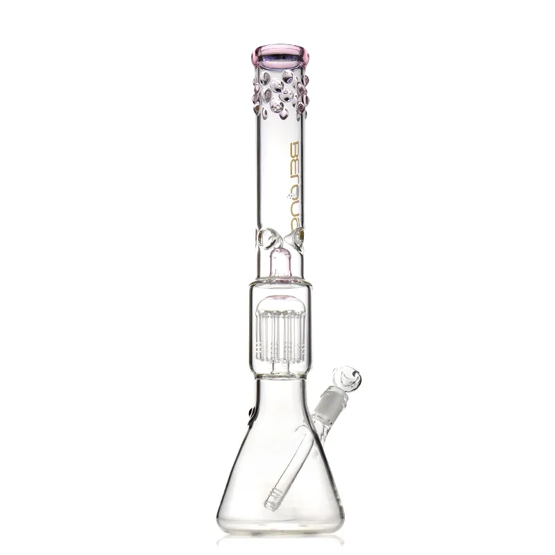 Wholesale 19 Straight Tube Hookah Bong With Tree To Diffused Downstem