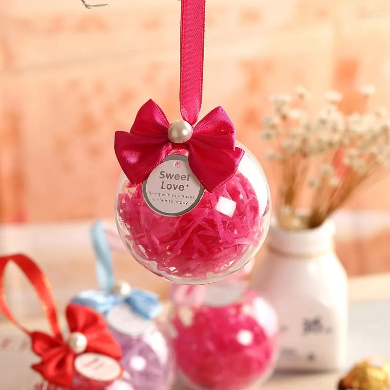 Emballage cadeau fournitures de célébration de mariage boule transparente boîte à bonbons exquise délicate et douce