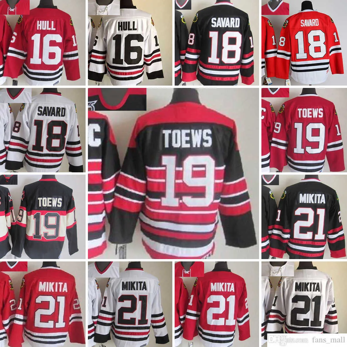 Movie CCM Vintage Ice Hockey 21 Stan Mikita Jerseys Stitched 19