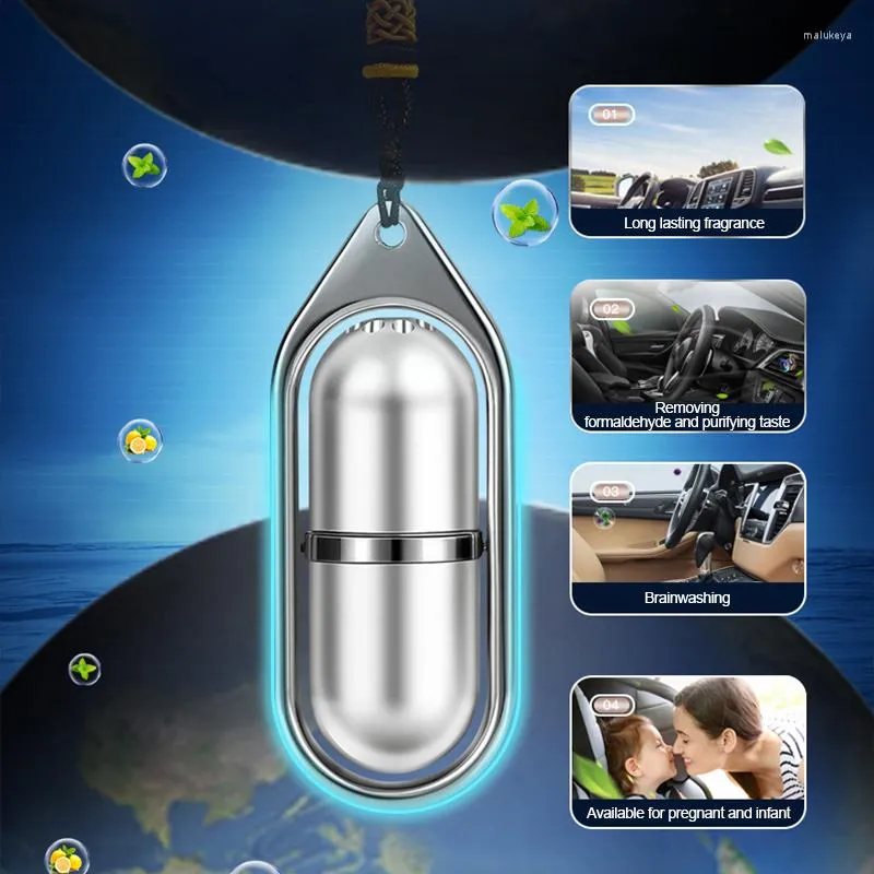 Decorazioni interne 1PC Car Hanging Profumo Ciondolo Deodorante Bottiglia Vuota Per Oli Essenziali Diffusore Ornamenti Auto-styling