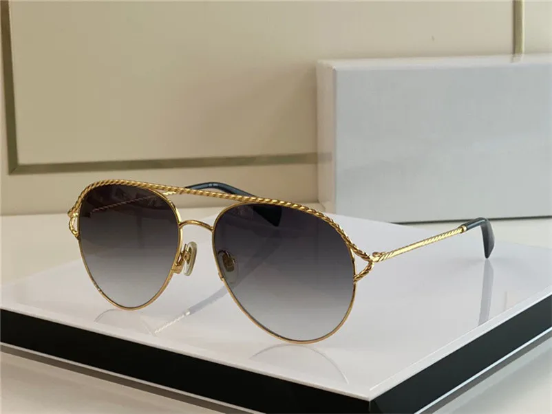 새로운 패션 디자인 선글라스 168 절묘한 조종사 프레임 귀족 캐주얼 스타일 다목적 여름 야외 UV400 보호 안경