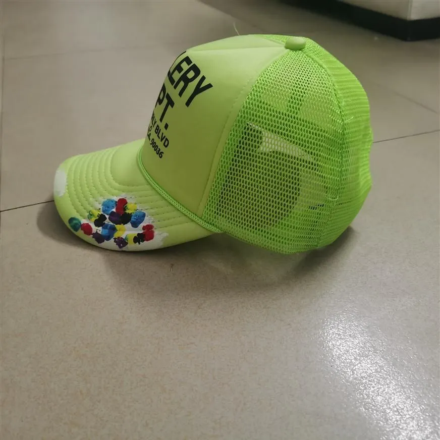 Dernières casquettes noires avec logo créateurs de mode chapeau mode camionneur Cap267a