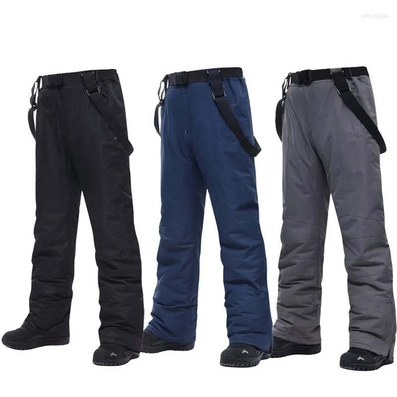 Pantalon de Ski Hiver Thermique Ski Homme Grandes Tailles Garder au Chaud Placage Double Planche Etanche Coupe Vent