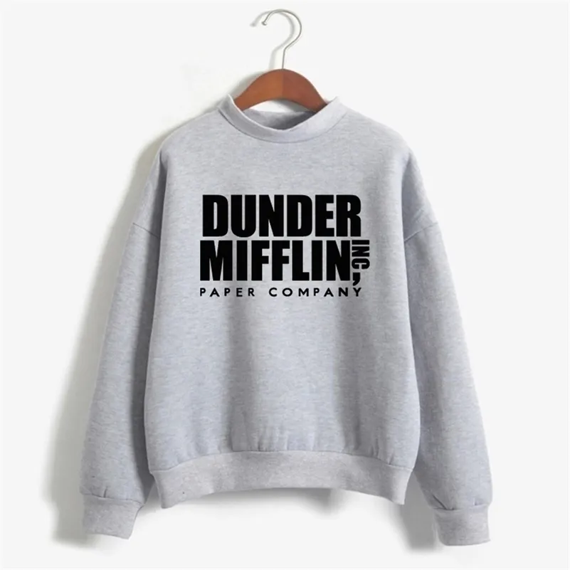 Moletons femininos moletons no topo da tv capuz de tv homens masculino mifflin inciper werham hogg programa de TV Michael Scott Space Sweatshirt 220930