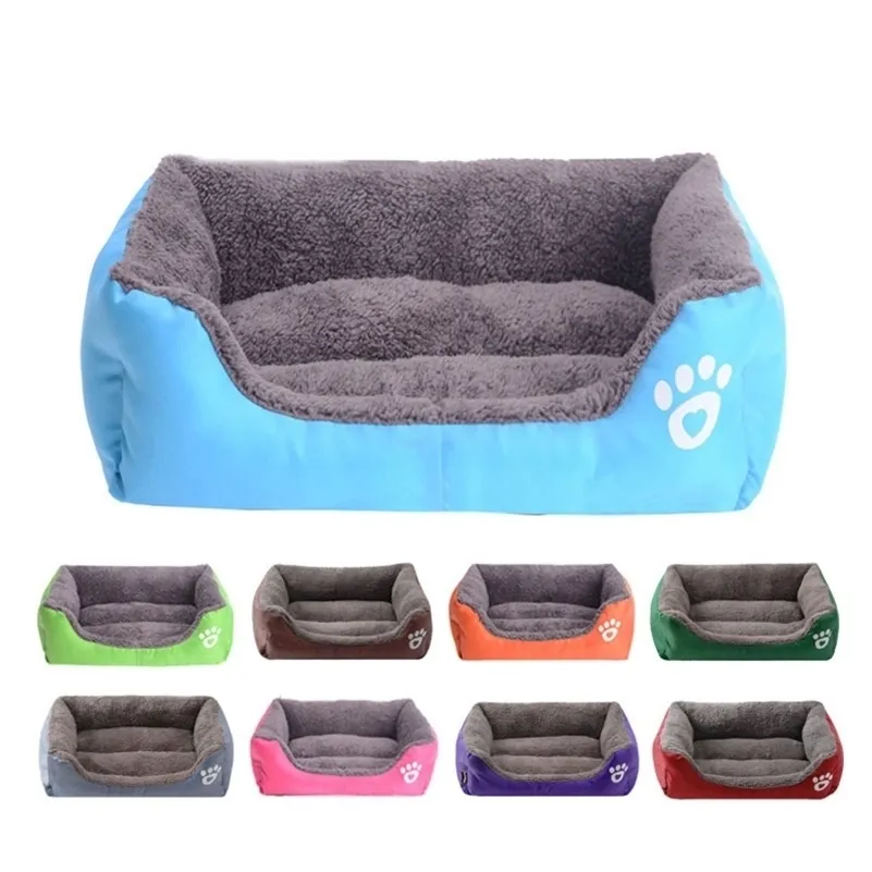 kennels pens Pet Large Dog Bed Warm House Soft Nest Baskets Waterproof Kennel For Cat Puppy Plus size Drop 220929