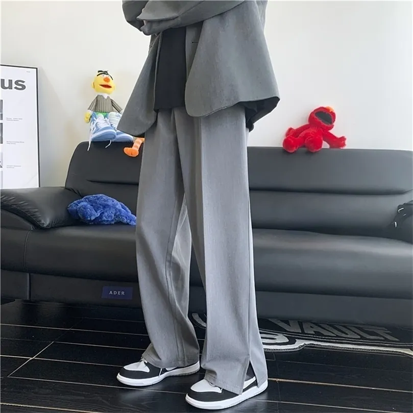 Save Big on Bulk Fashion Korean Mens Casual Pants Mens Pants Summer Fashion  Casual Trousers Men Loose Straight Side Men Suit Pants Korean Casual Pants 