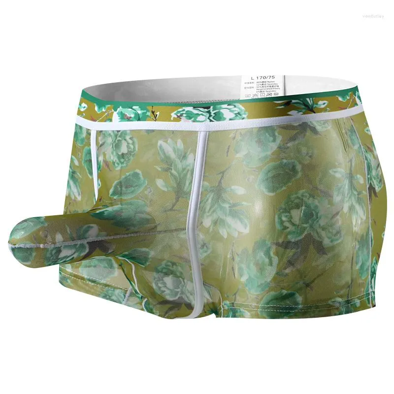 Underbyxor m￤n underkl￤der sexig bikini man boxer shorts andas mesh elefant n￤sa manliga trosor