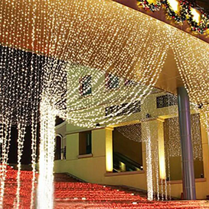 弦8x3m8x4m編集包みカーテンストリングフェアリーライトクリスマスホリデーガーランドは結婚式/パーティー/カーテン/庭の装飾