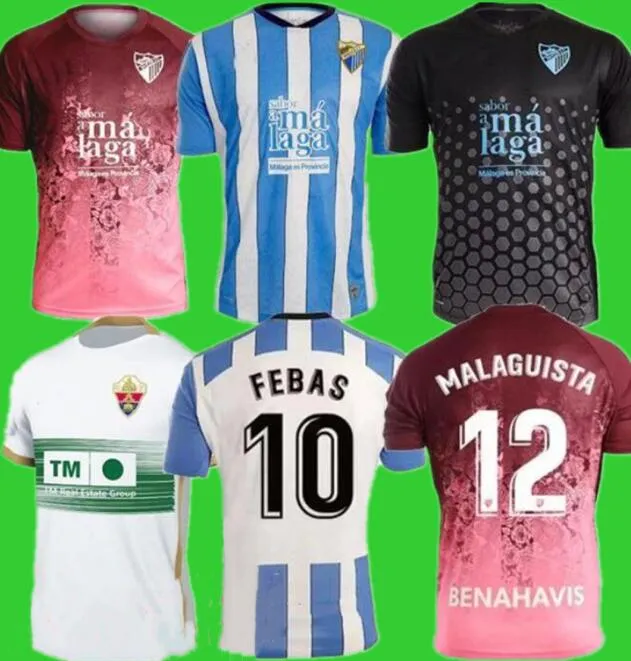 22 23 MALAGA SOCCER Jerseys Elche 2022 Away K Bare Juanpi Adrian CF Football Shirt Bar Casas Camiseta de Futbol Juande Jersey Trzecie dzieci