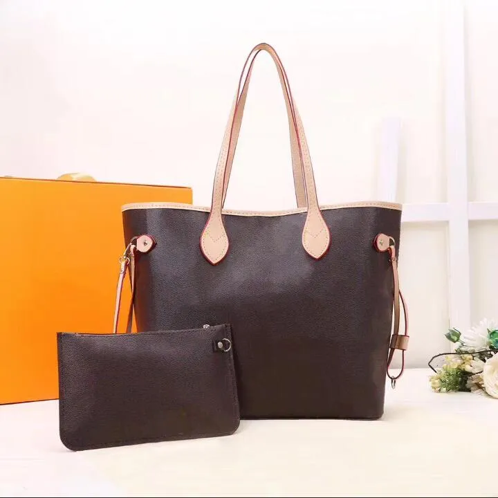 Le donne Totes portafoglio Moda 2 pezzi / set Borse del progettista borsa Borsa in pelle Lady Shoulder Bag di qualità con sacchetti di polvere