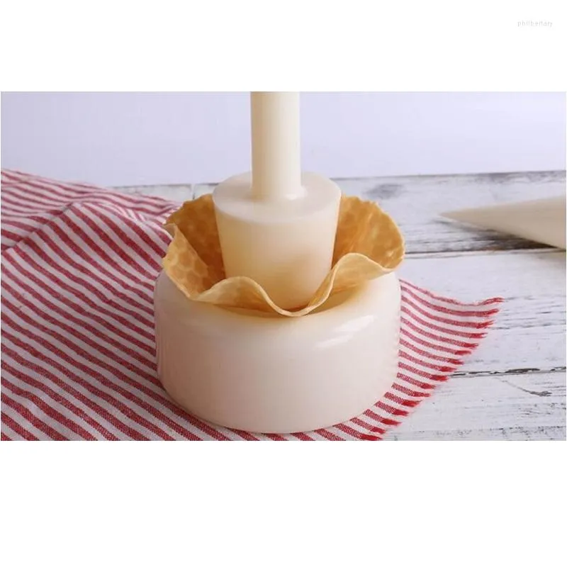 Bread Makers Commercial Crispy Waffle Cone Mold Flower Basket Shape Ice Cream Bowl Forming Tool For Cup Model Egg Roll Mould