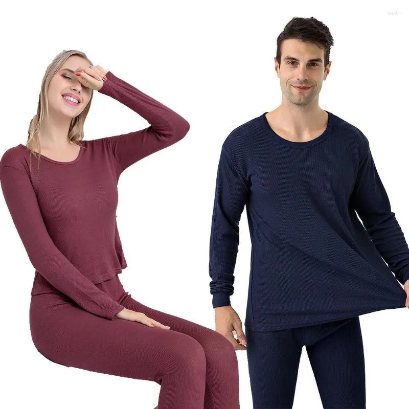 Women's Thermal Underwear Men's Bottom Wear Autumn Thin Section Men And Women's Suits Fall/winter Self-heating Couples Women