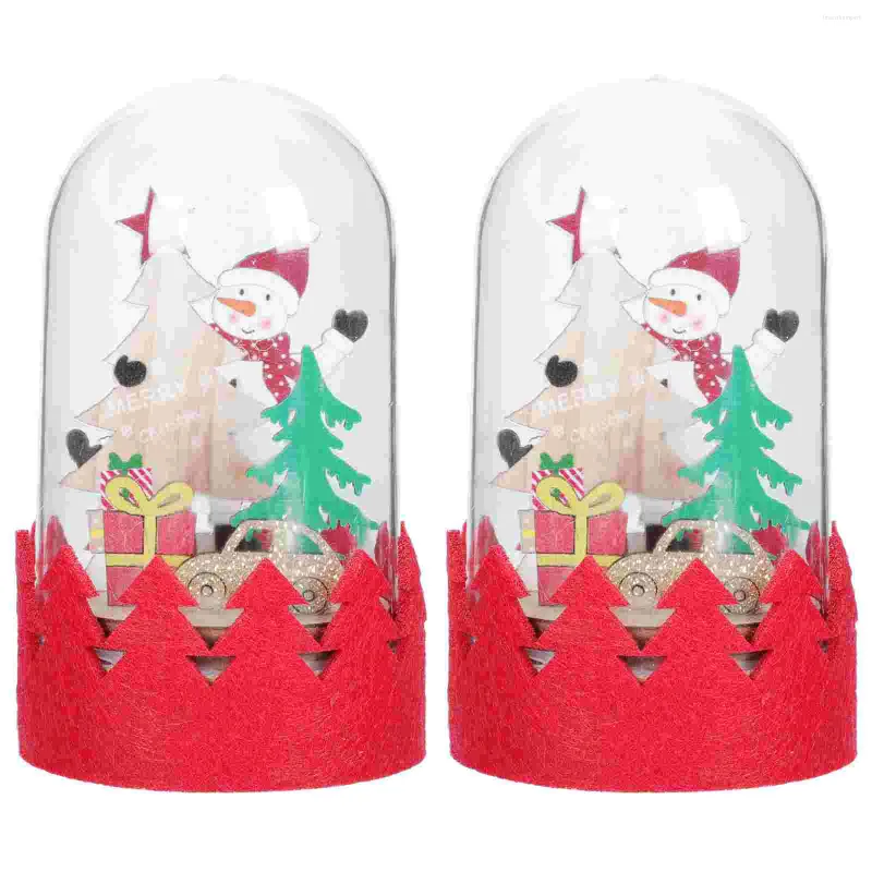 Tiras 2pcs creative brillo navide￱o decoraciones de estilo navide￱o adornos de estilo de Navidad