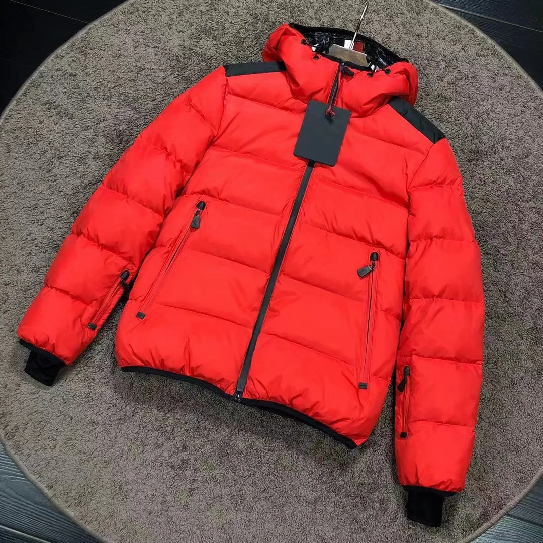 Ski-donsjack voor heren Zwarte winterjas met capuchon Designer warme zakparka voor heren Tweewegritsjas tops monclairs jas Damesjack met ritssluitingH1DH