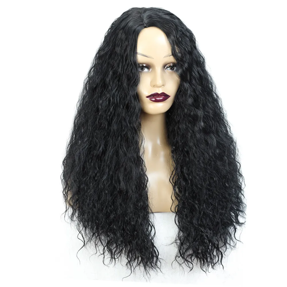 African Loose Wave Wigs Ladies Afo Curly Hair Natural Long Cosplay