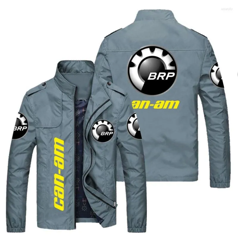 Men's Jackets Men's Jacket BRP Can-am Logo Print Women Casual Windbreaker Fashion Motocross Offroad Motorcycle Men Clothing Coat