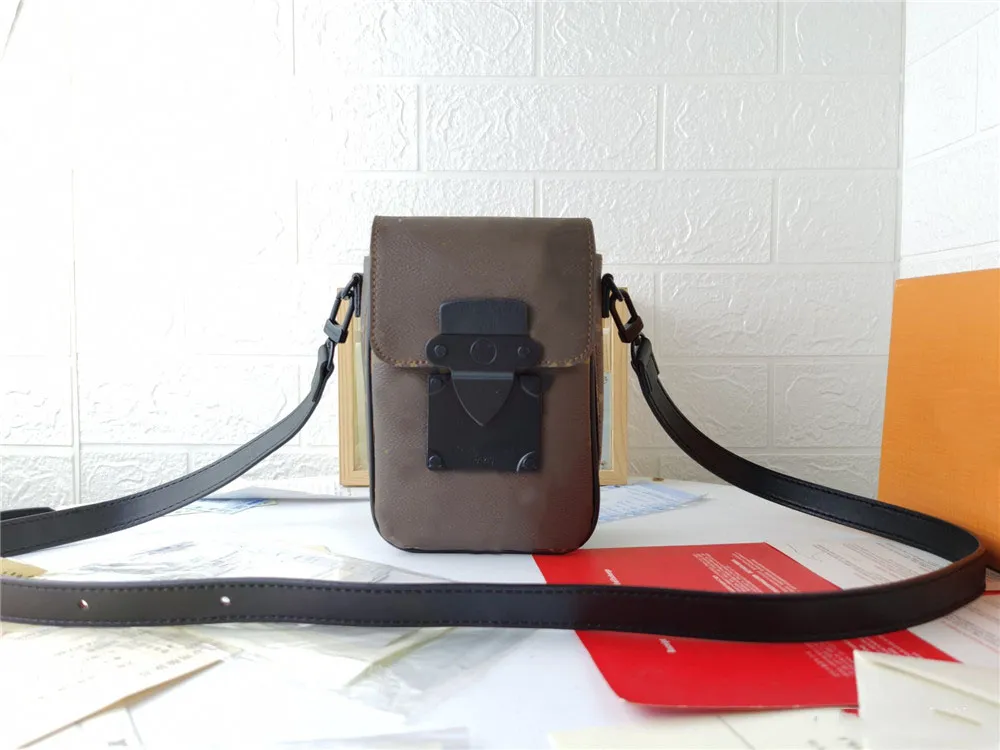 Słynne designerskie torby TOTE S-lock pionowa mini torba luksusowe kobiety męskie torebka na ramię swobodny torebka torba na telefon komórkowy M81522