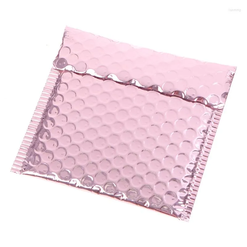 Confezione regalo 10 pezzi Busta per bolle in lamina d'oro rosa / Busta rosa per imballaggio Bomboniera Buste postali all'ingrosso