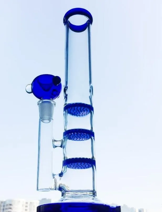 dicker Glasölbrenner Wasserpfeifen Swiss Perc Heady Dab Rig Honeycomb Wasserbongs Raucherzubehör