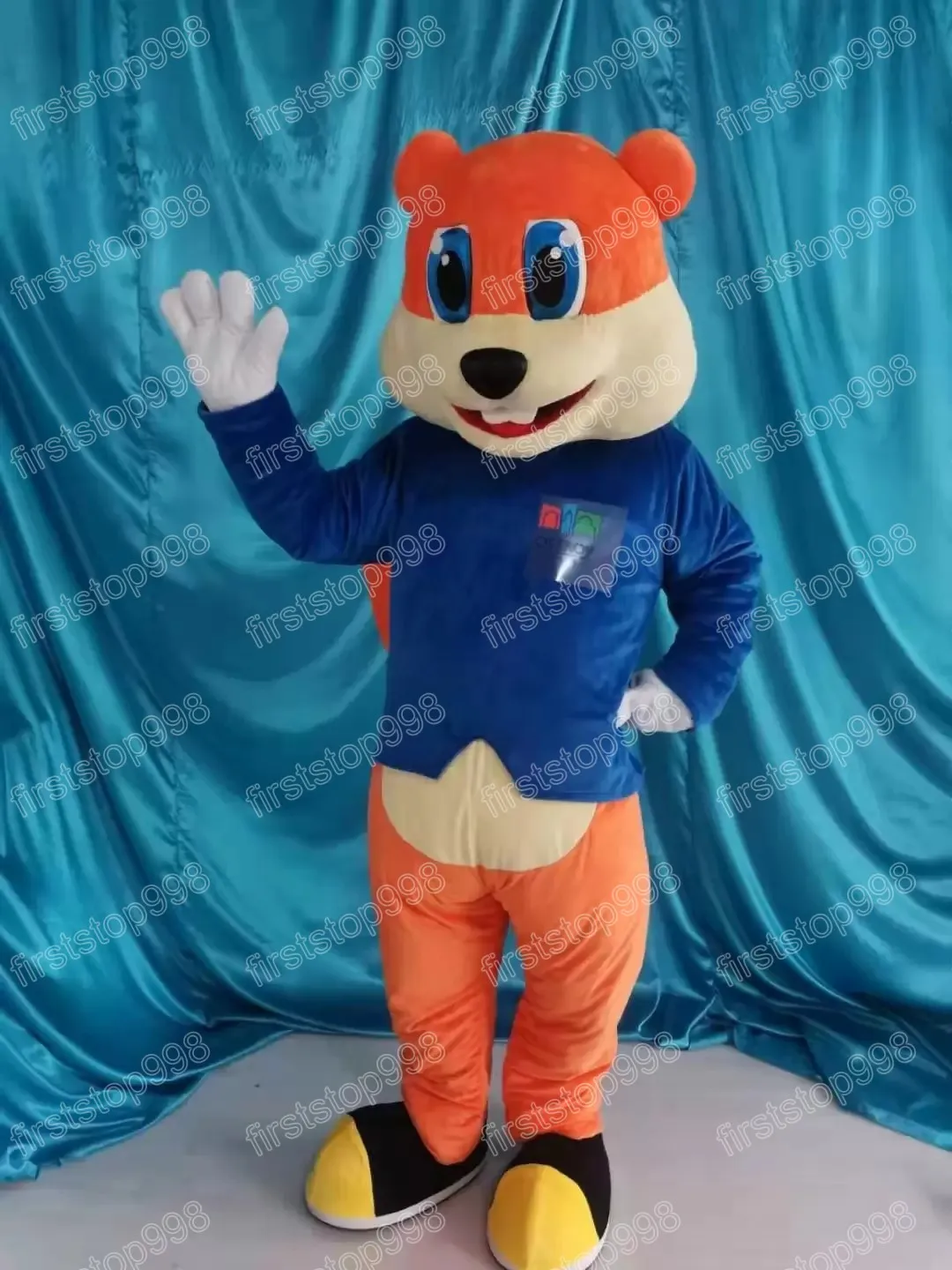 Halloween Orange Squirrel Mascot Costume simulation Cartoon Anime theme character Adults Size Christmas Outdoor Advertising Outfit Suit For Men Women