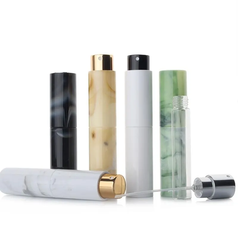 Mini bottiglia spray per profumi riccazzabile portatile marmorizzazione in alluminio bottiglia per atomizzatore di acqua vuoto strumento di viaggio di viaggio RRE14624
