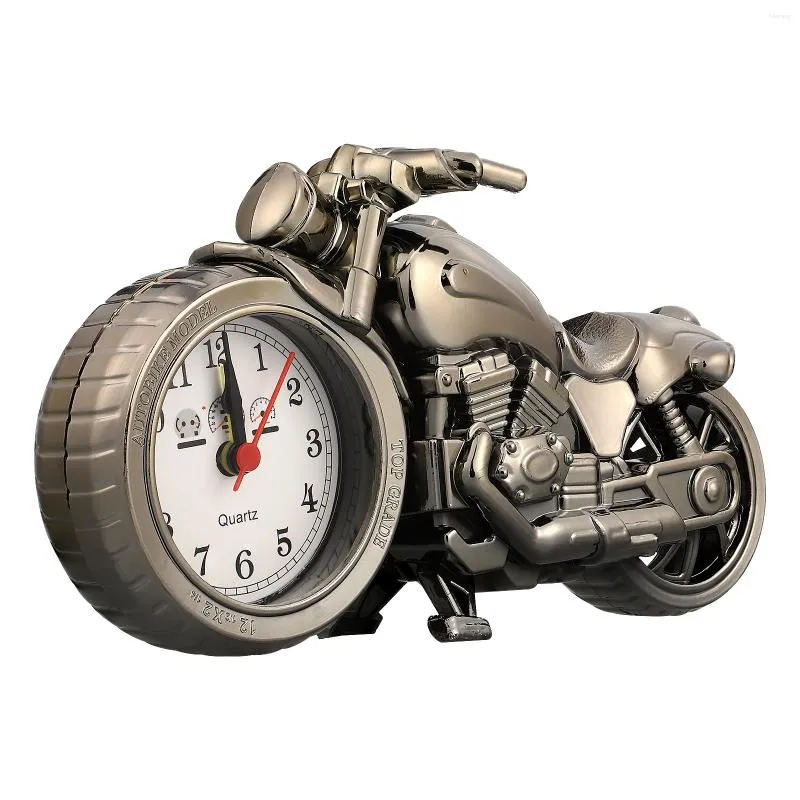 Wall Clocks 1pc Mens Room Decor Alarm Clock For Bedroom Creative Bedside Multipurpose Motorcycle Model