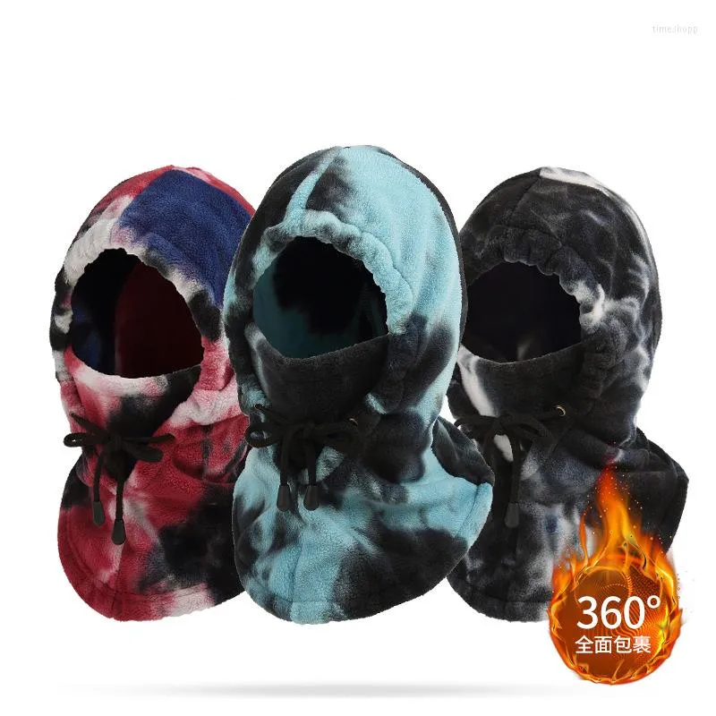 Bandanas Winter Balaclava Polar Fleece Full Face Face Cap Cap Print Camping Hunting Cycling Bike Ski Warm Men Women Royproof Diarf