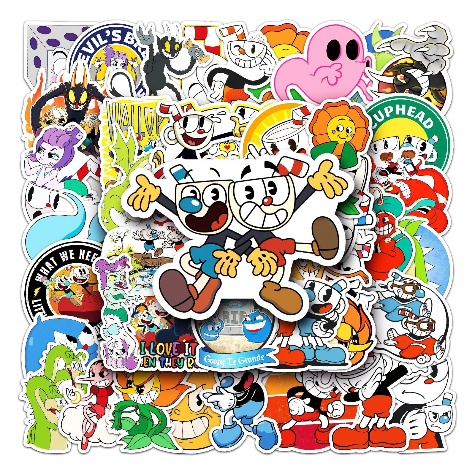 /lote adesivos de skate misto jogo de desenhos animados para laptop para laptop pad bicicleta motocicleta capacete ps4 phone decals diy adesivo de guitarra pvc