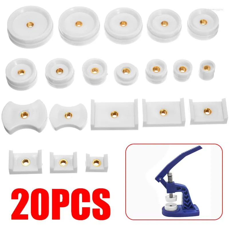 Bekijk reparatiepakketten 20 pc's Back Press Fitting Dies Kit voor horlogemaker Tool Accessoires Round Round Rechthoekig