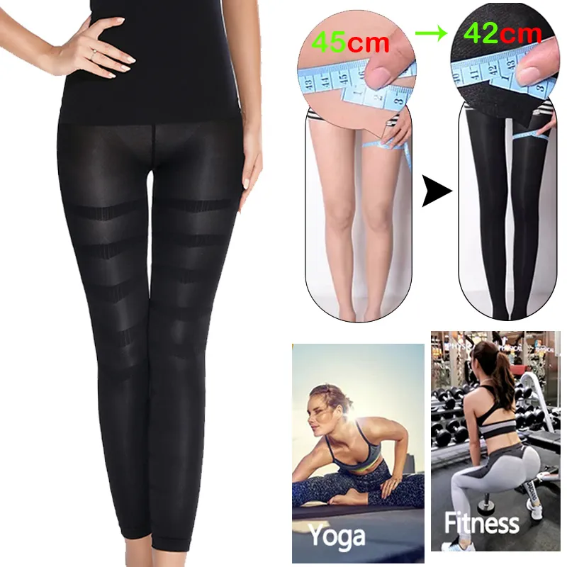 Women High Waist Tummy Control Leg Shaper Anti-cellulite Slimming Sleep  Leggings