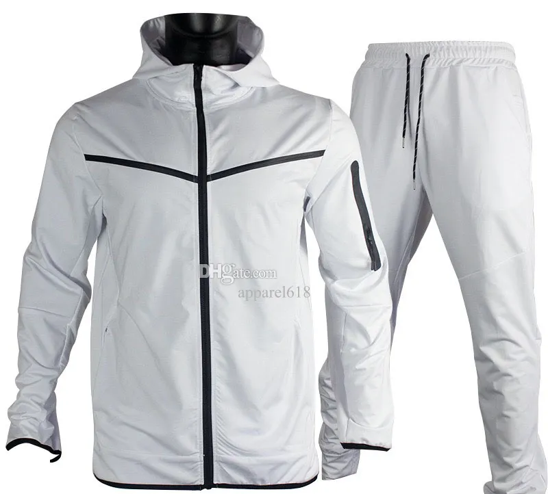 Survêtement Homme - Blanc - Manches longues - Fitness - Printemps