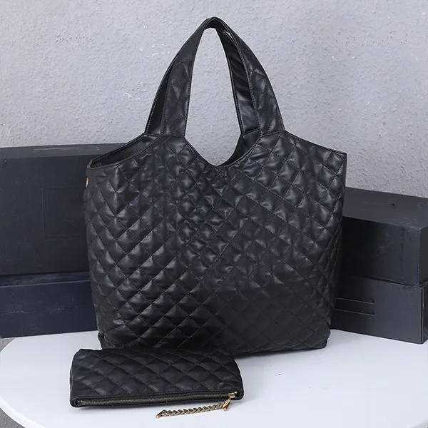 Lusso 58 cm extra Borse per la spesa di grande capacità Borse oversize in pelle Tote bag lettera per pendolari moneta d'oro Borse a tracolla singole borsa moda donna