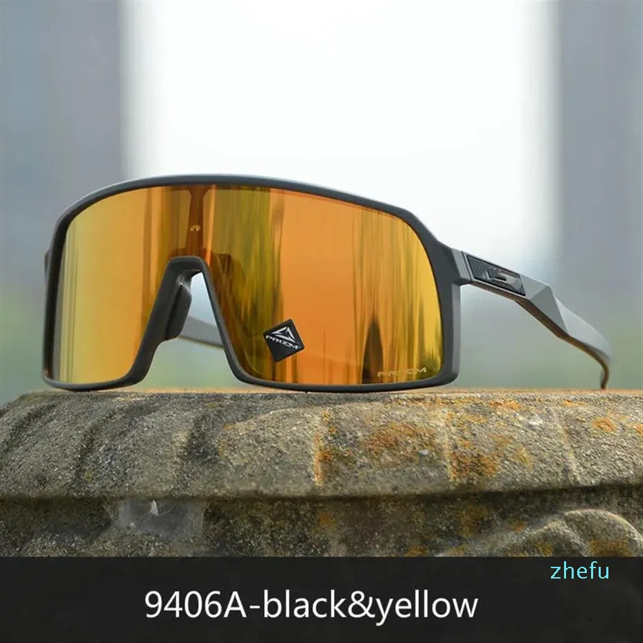 نظارات شمسية لركوب الدراجات بإطار كامل TR9O عدسات مستقطبة باللون الأسود نظارات شمسية رياضية خارجية 3 قطع طراز عدسة 9406 دورة MTB