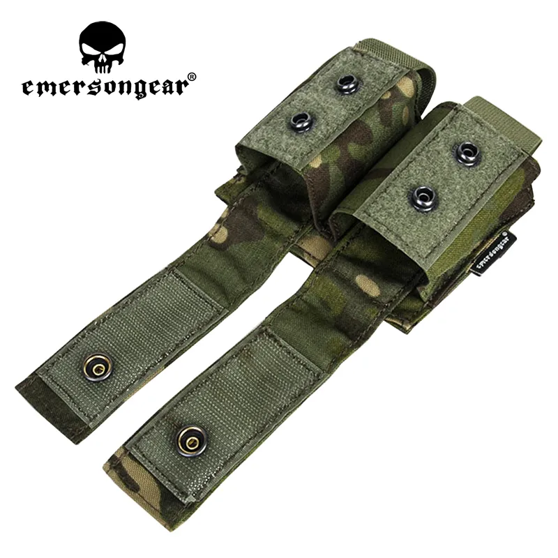 Emerson LBT estilo 40mm doble bolsa MOLLE revista bolsa repelente al agua táctico caza al aire libre Airsoft Carrier Case