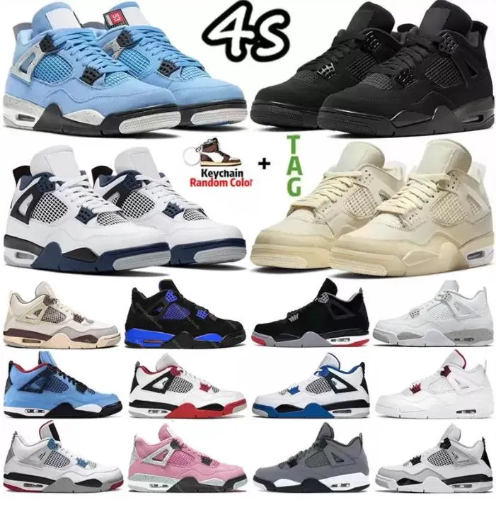 2022 Jumpman 4 Men Red Thunder Sail Basketball Shoes 4 4S Sneakers Violet Ore Newstalgia Visionaire Patent Starfish Oreo Black Cat Women Sports Trainers