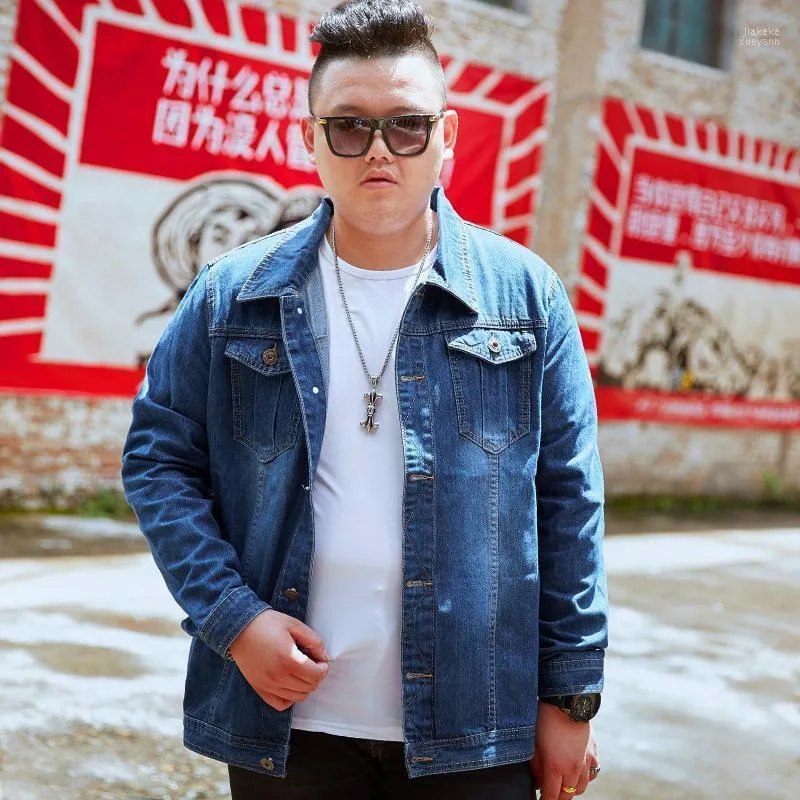 Мужские куртки джинсовые мужские мужчины 7xl 6xl 5xl 4xl плюс размер Jean Jacket для мужчины весна осень Big Coat Men11