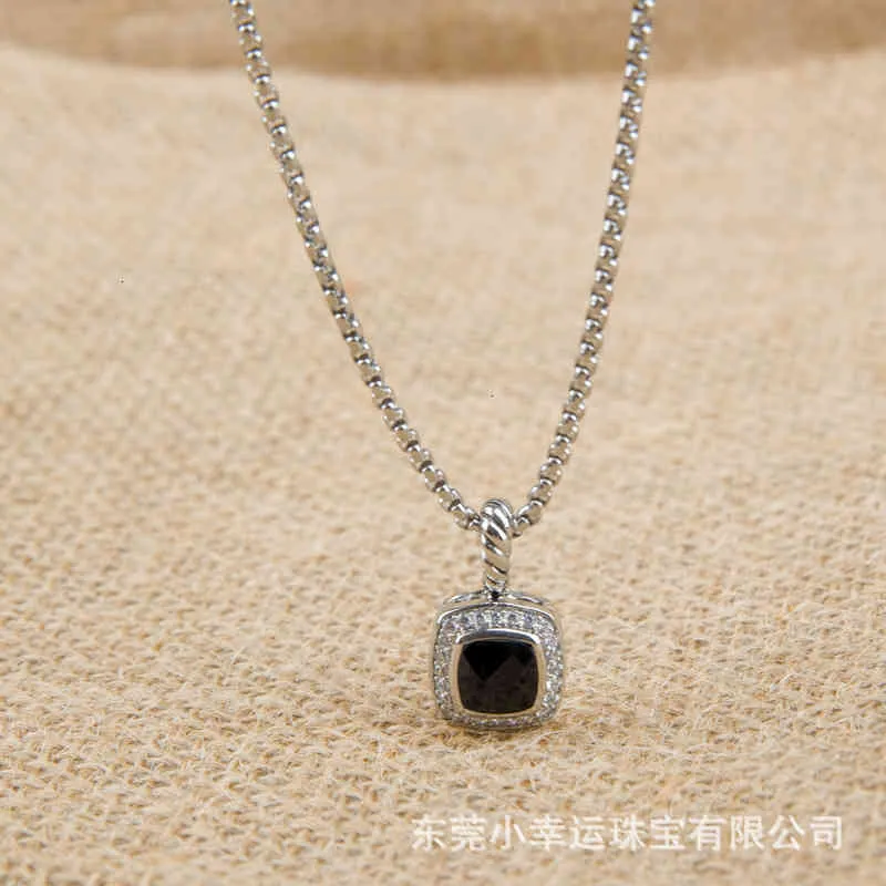 Diamond Pendant Necklaces Dy Jewelry Chain Necklace Designers Men Womens Fashion Black Onyx Petite Vintage Hip Hop Chain Pendants 242S