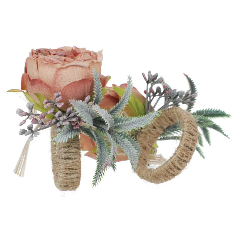 Шелковая цветочная салфетка кольца Сервиета Бак