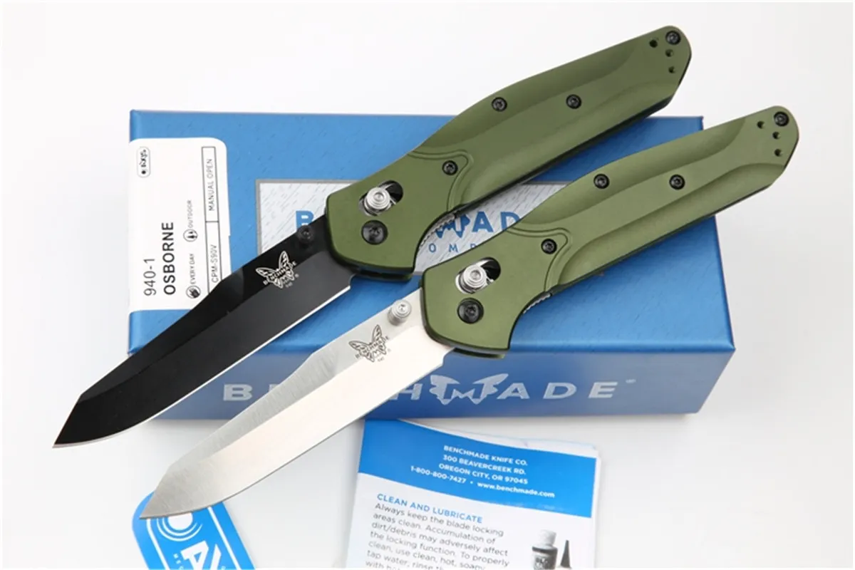 Benchmade BM940 Osborne Folding Knife 3.4 S30V Satin Plain Blade Purple