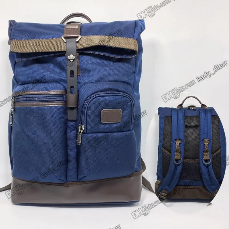 luke roll top backpack tumi Bravo Leather Men's Dark The interior of the backpack has a pop of blue lining Tumi London Roll Tumi Luke