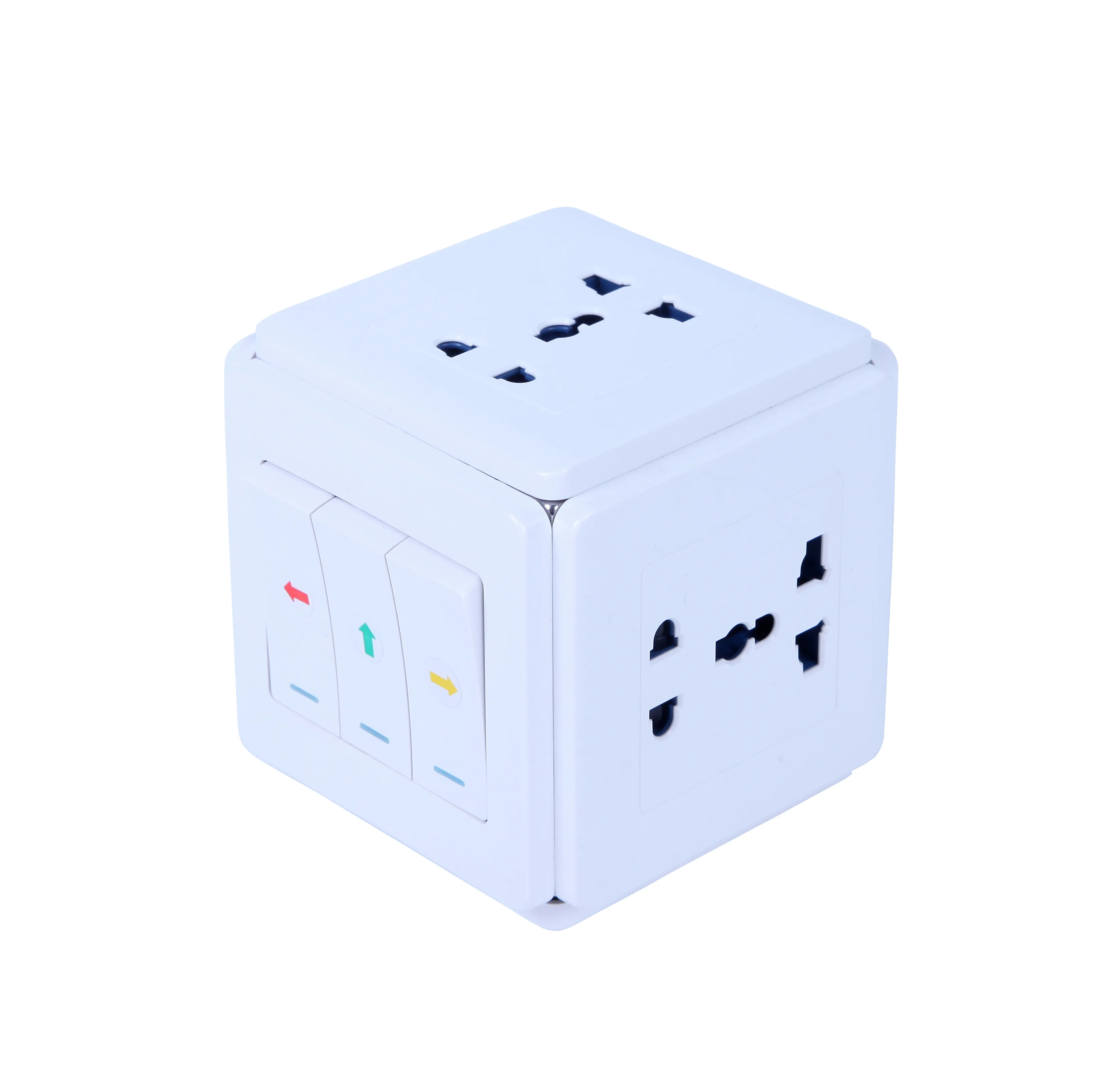 New Multifunctional Adapter Smart Power Plug Cube Socket for Office Energy Saving