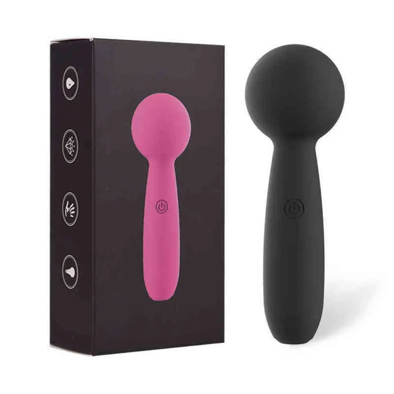 2023 Vibradores Fun S Fun Small Bulbo Av Stick 10 Frequency Charging Vibração Masturbação Marido e esposa Flertando produtos sexuais adultos 220516